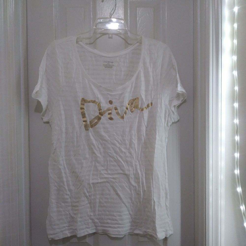 Lane Bryant v-neck tee
